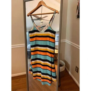 Collective Concepts‎ Striped Shift Dress Size Medium